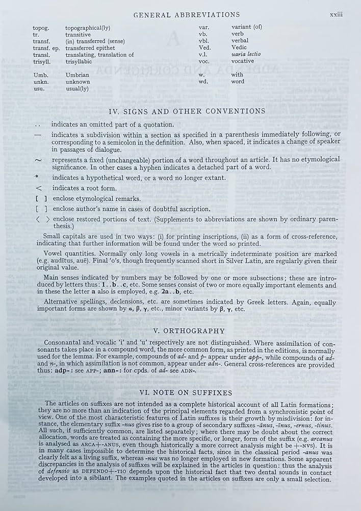 Oxford Latin Dictionary: Glare, P. G. W.: 9780198642244