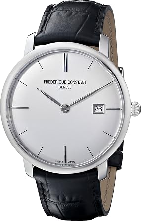 Frederique Constant Mens FC306S4S6 Slim Line Slim Line Mens Silver Dial Automatic Watch