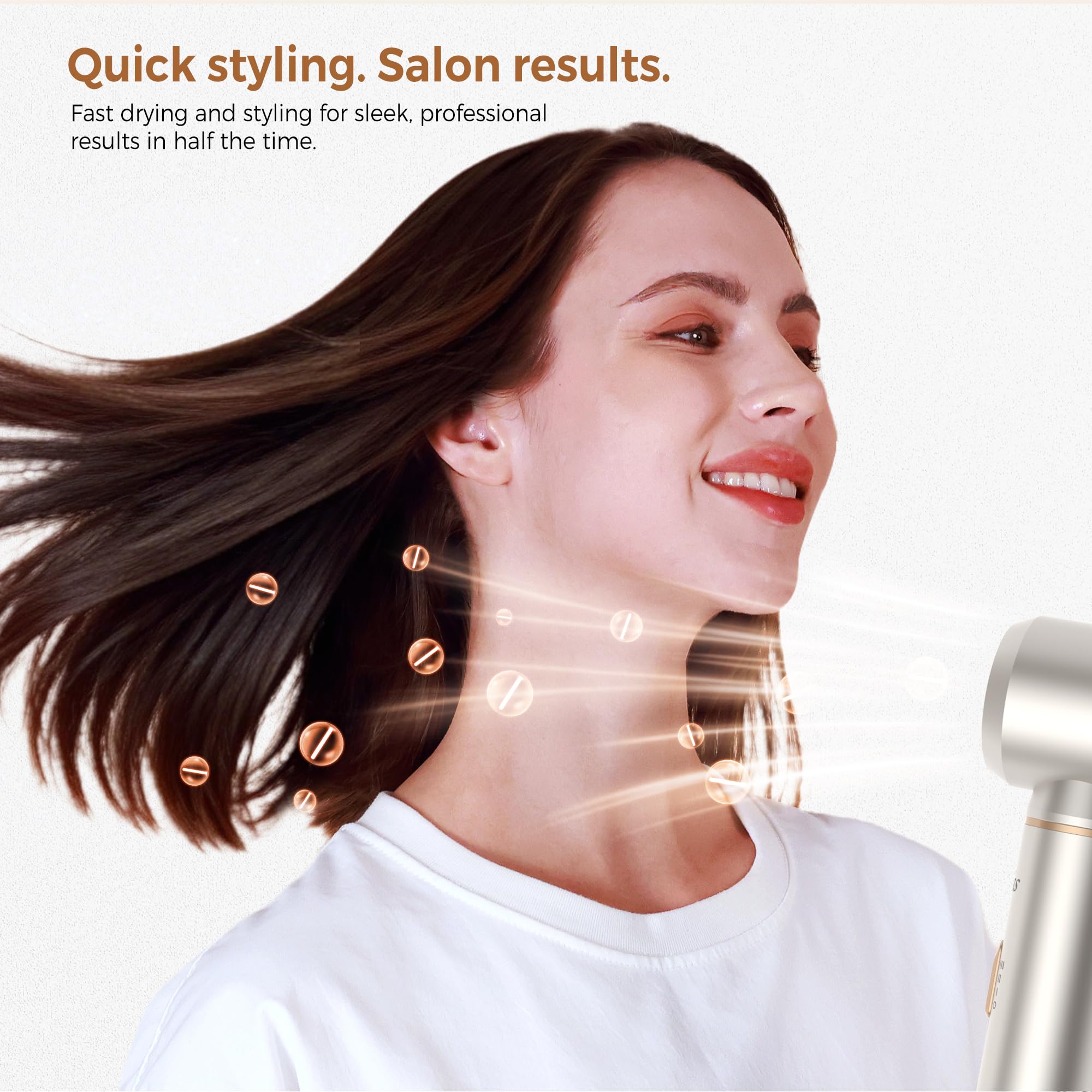 UKLISS 5 in 1 Hairstyler - Airstyler Pro Hair Styler Set 1000w Haarstyler | Rundföhnbürste zum Trocknen und Stylen mit Air Curler, Föhnbürste, Warmluftbürste, Haartrockner, Glättbürste - Silber Gold