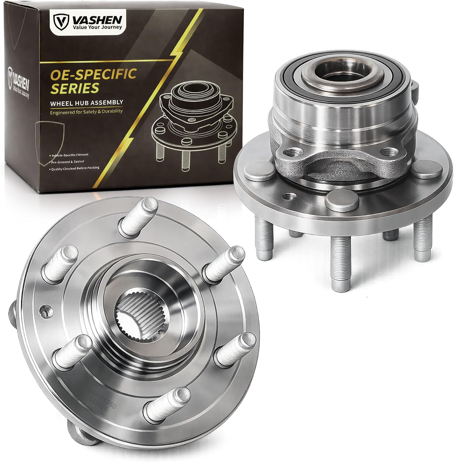 Pair 513275 Front/Rear Wheel Bearing Wheel Hub, Fit for Ford Edge 2011 2012 2013 2014, Taurus 2010-2019, Flex 2009-2019, Police Interceptor Sedan, Lincoln MKX, MKS, 5-Lugs