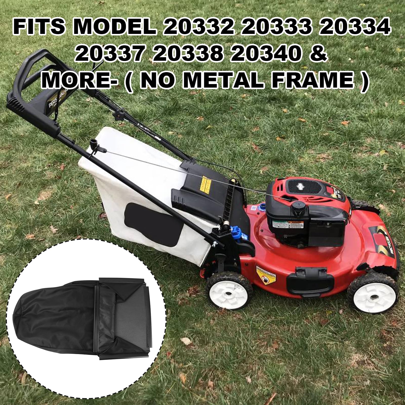 115-4673 - Conjunto de bolsa de cortacésped, con kit de bolsa Toro 59312, reciclador de tela RWD 22 pulgadas para modelos 20330 20332 20333