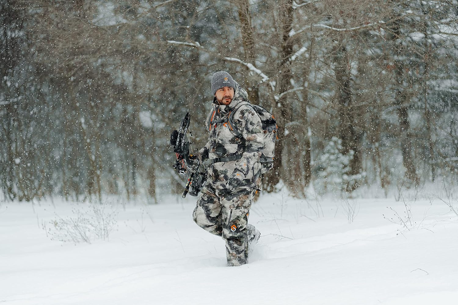 ScentLok BE:1 Divergent Wind Resistant and Water Repellent Late Season Camo Hunting Jacket with Primaloft Gold Insulation - Image 6