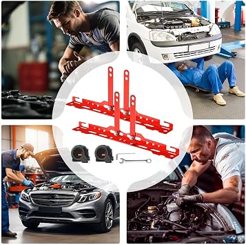 Alignment Tools Automotive, Toe Measurement Tool Kit, Aluminum Alloy Wheel Tracking Set with Tape & Spanner, Accurate Tire Adjustment Used in Car Truck Bike Commercial Repair Jobs