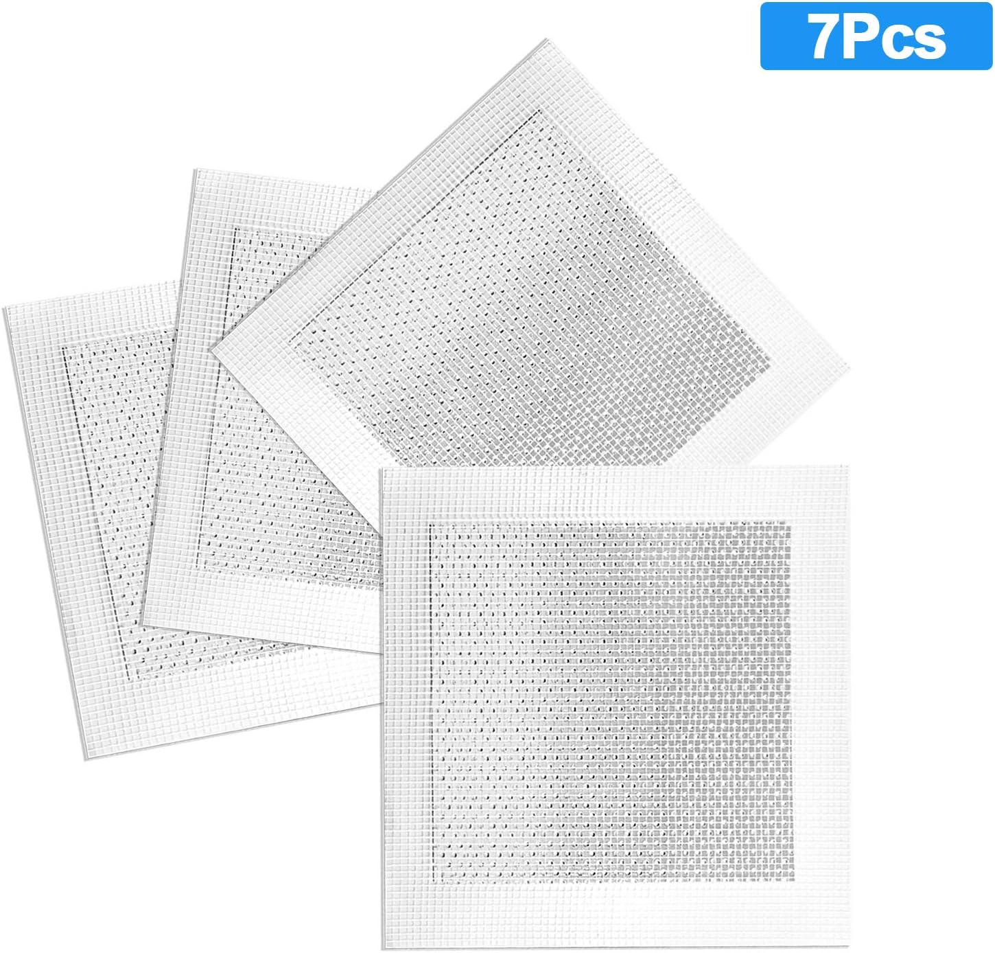 7pcs 6" x 6" Drywall Repair Patch | Patch Mesh, Screen Patch Repair, Self Adhesive, Aluminum Wall Repair Patch Kit