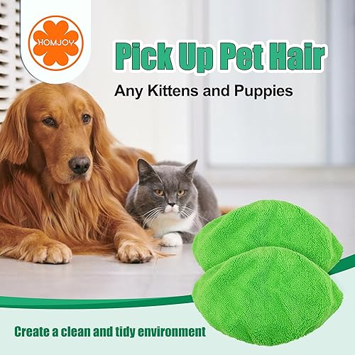 Miniatura 4 de HOMJOY Almohadillas reutilizables para mopa Swiffer (6 paquetes), paño lavable para trapeador adecuado para todo tipo de suelos, almohadillas de