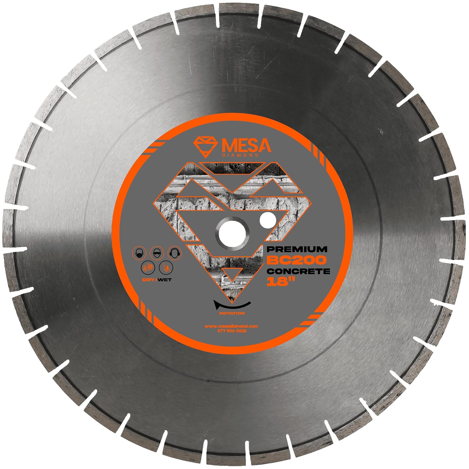 12 in - (300mm) Longer Life Concrete Diamond Saw Blade for Reinforced Concrete | MESA DIAMOND®BC200 PRO Series