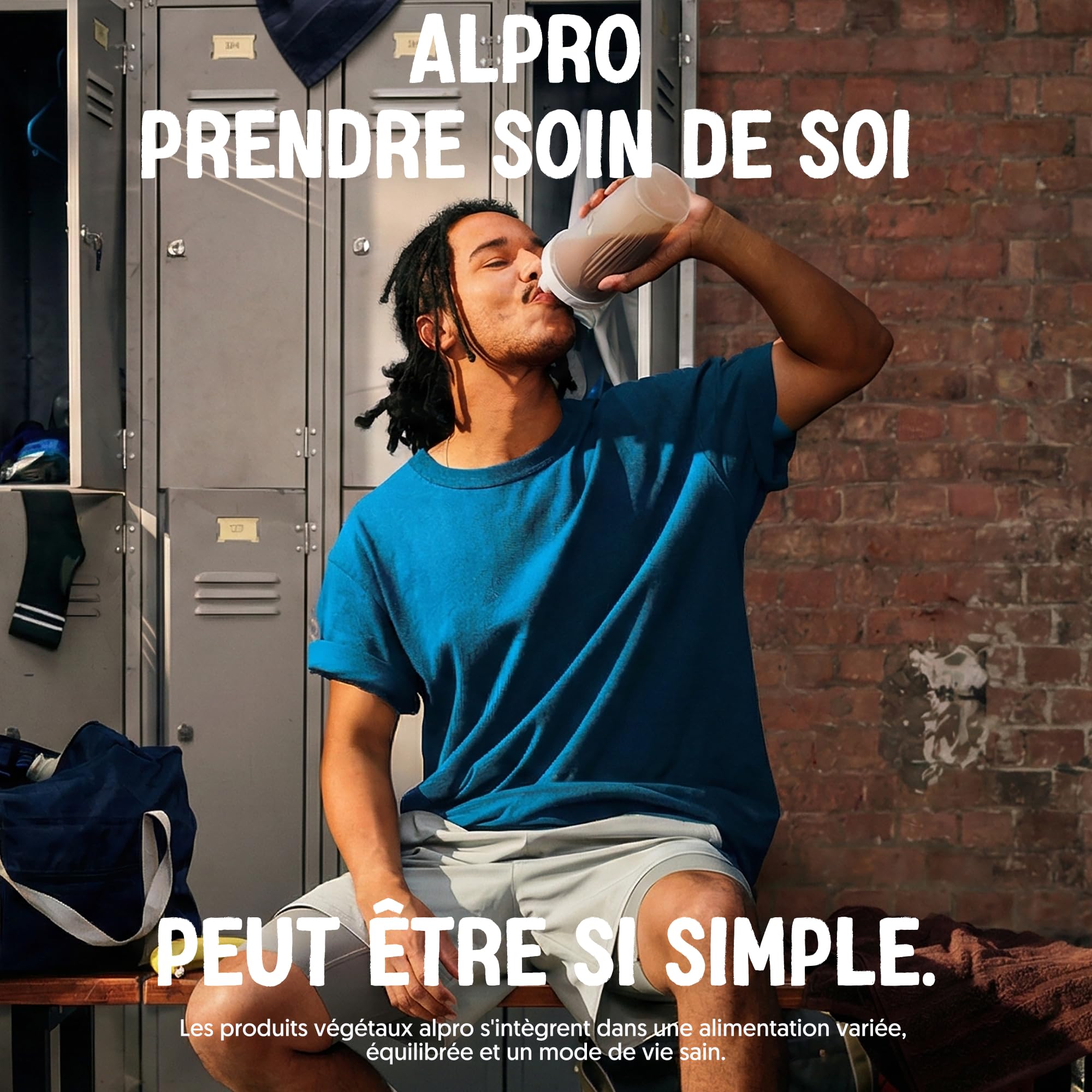 Alpro - Boisson végétale - Soja protéine nature - 1L- Lot de 8x1L