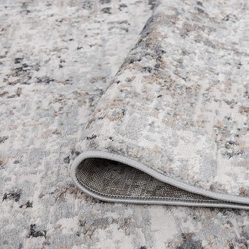 Miniatura 3 de Ramiro Gray - Alfombra moderna de 5 x 7 pies, 5 x 7 pies, alfombra de área para sala de estar, alfombra de comedor, alfombra de dormitorio, entrada