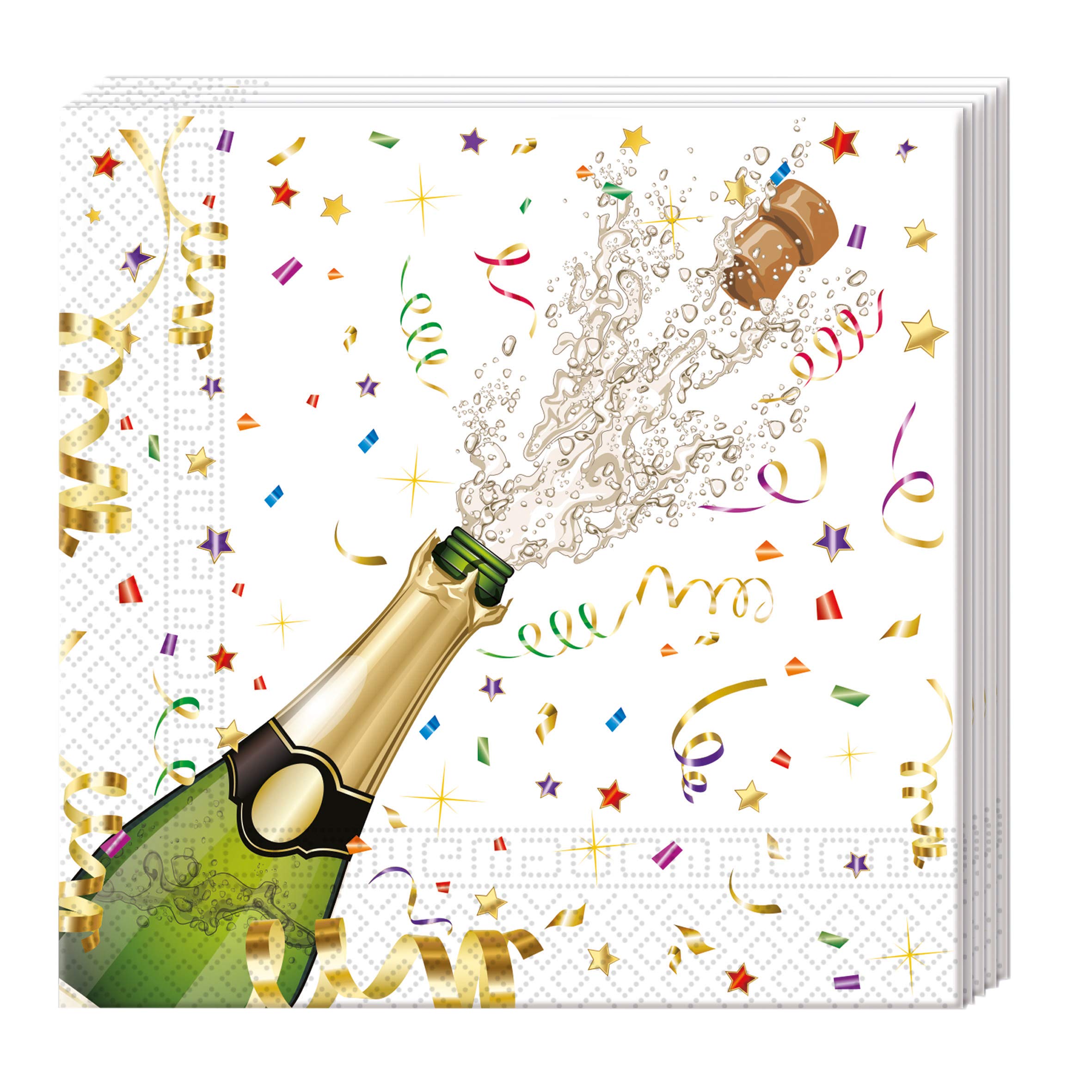Procos Pack 20 SERVILLETAS 33X33CM Sparkling Celebration