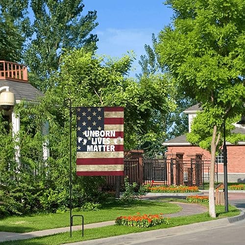 Miniatura 7 de Unborn Lives Matter Pro Life - Banderas de jardín antiaborto para exteriores de 28 x 40 pulgadas, bandera de doble cara para patio al aire libre,