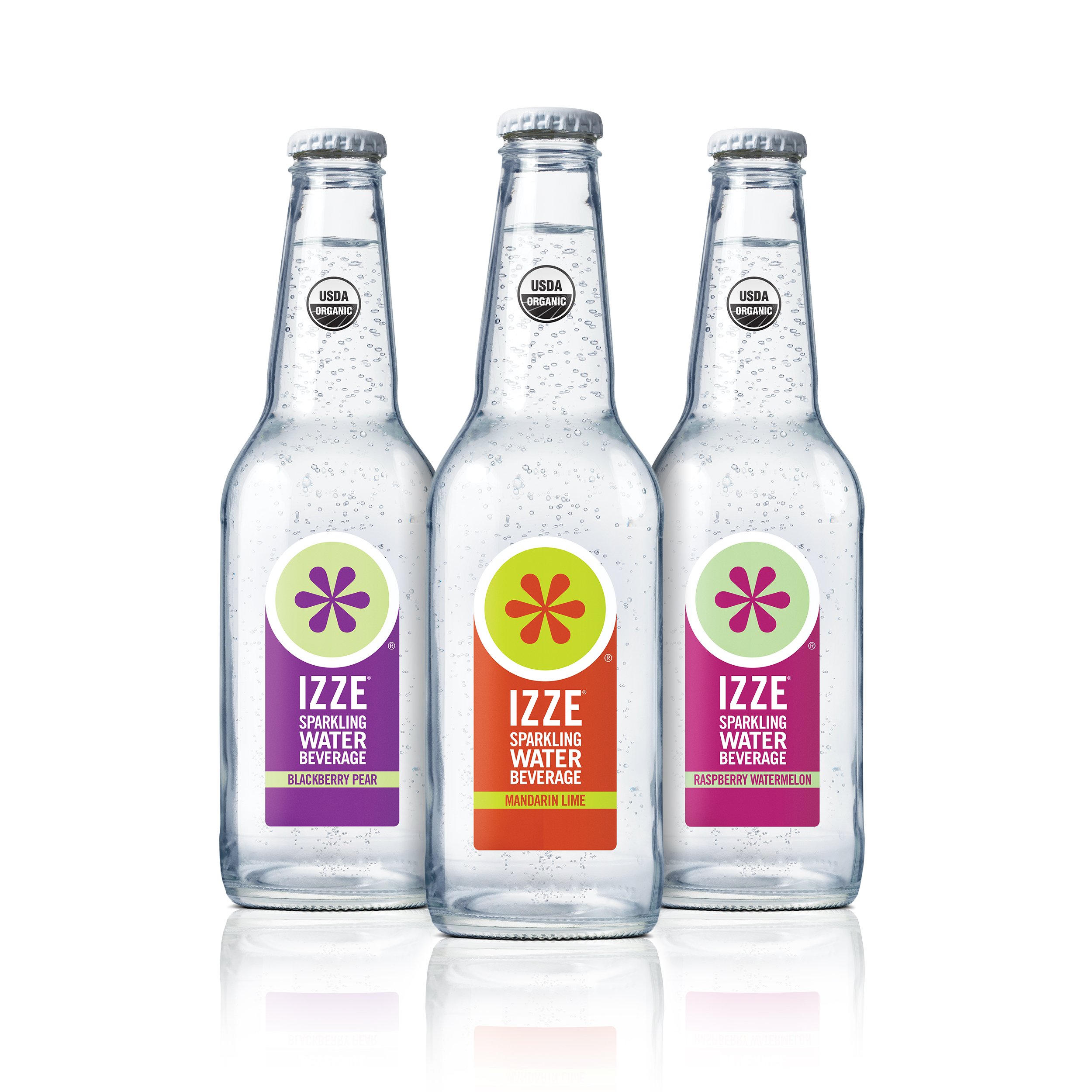 Buy IZZE Flavored Sparkling Water Beverage, Variety Pack, 12 oz Glass