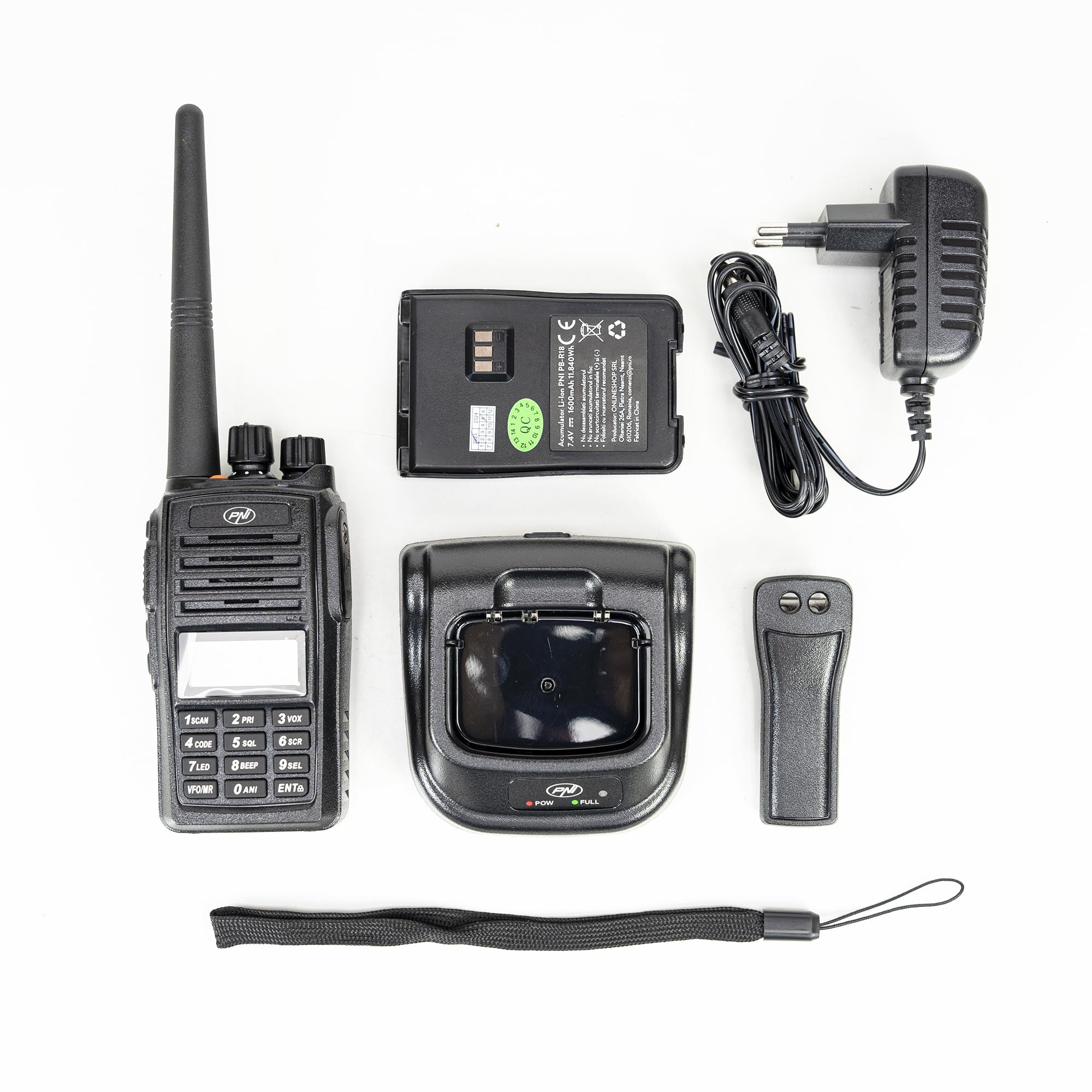 Krótkofalówka Walkie Talkie, Radiotelefon PMR bez licencji PNI PMR R18, 446 MHz, 0,5 W