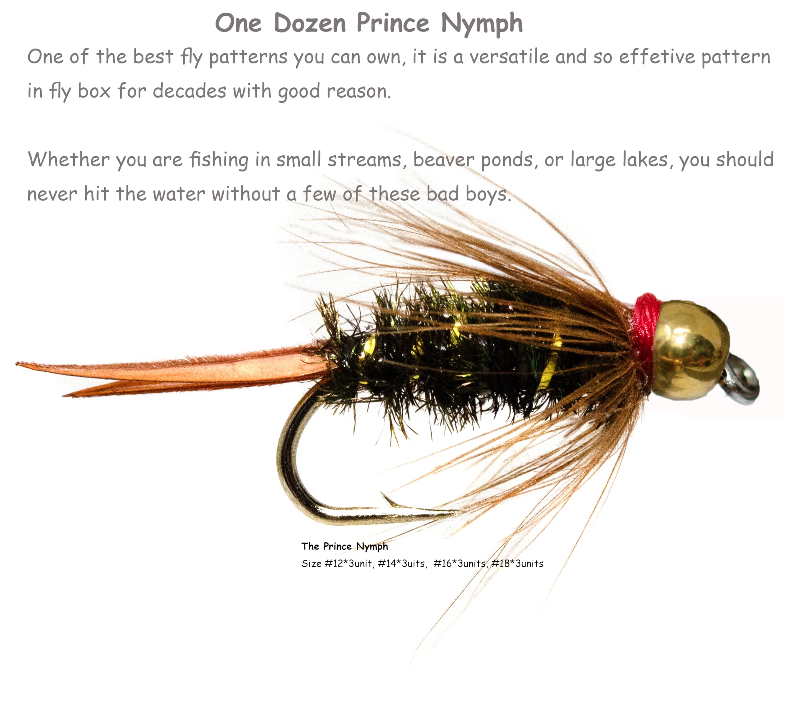 Outdoor Planet Every Season Trout Assortment Dry Flies/Nymph Flies/Attractor/Wet Flies for Trout Fly Fishing Flies