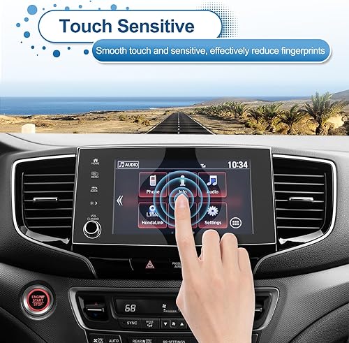 Miniatura 5 de Ridgeline - Protector de pantalla Ridgeline 2021 2022 2023 para Honda Ridgeline (SportRTLRTL-EBlack Edition) Pantalla táctil de 8 pulgadas, vidrio