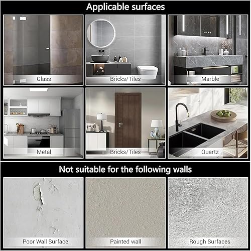 Miniatura 7 de Ganchos de pared adhesivos para colgar 44 libras (máx.), paquete de 16 ganchos adhesivos resistentes, ganchos adhesivos impermeables y resistentes