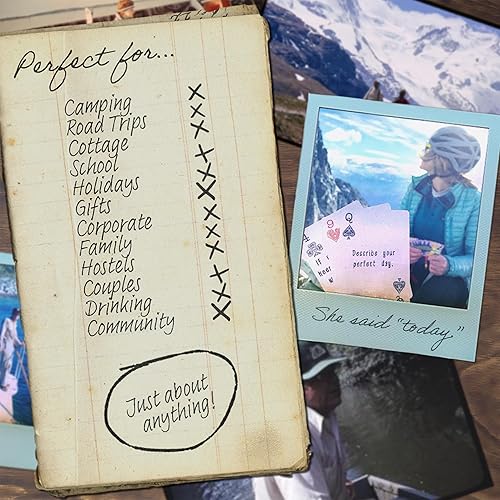 Vista 11 de Basecamp Cards: Iniciadores de conversación de edición original - 52+2 preguntas únicas para la familia - Tarjetas de conversación familiar - Juego