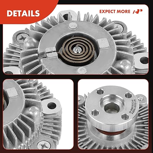 Miniatura 7 de A-Premium Embrague del ventilador de refrigeración del motor compatible con Suzuki Vitara 1999-2002, Sidekick 1989-1991, 1.6L Reemplazar # 19189612,