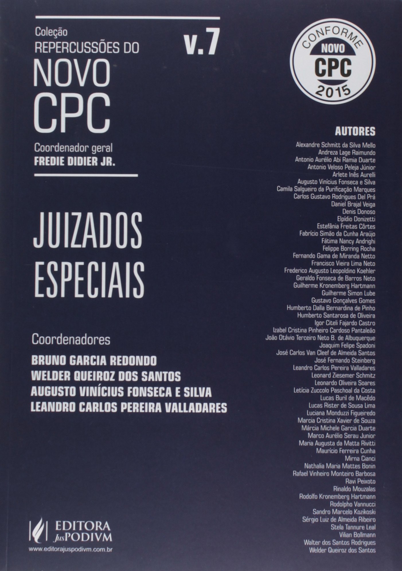 Capa de Juizados Especiais - Volume 7. Coleção Repercussões do Novo CPC