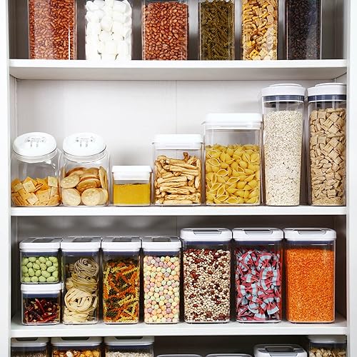 Miniatura 2 de Felli Flip Tite - Recipiente de almacenamiento de alimentos a granel con tapa de 6 pulgadas, extra grande con cierre hermético superior, recipiente