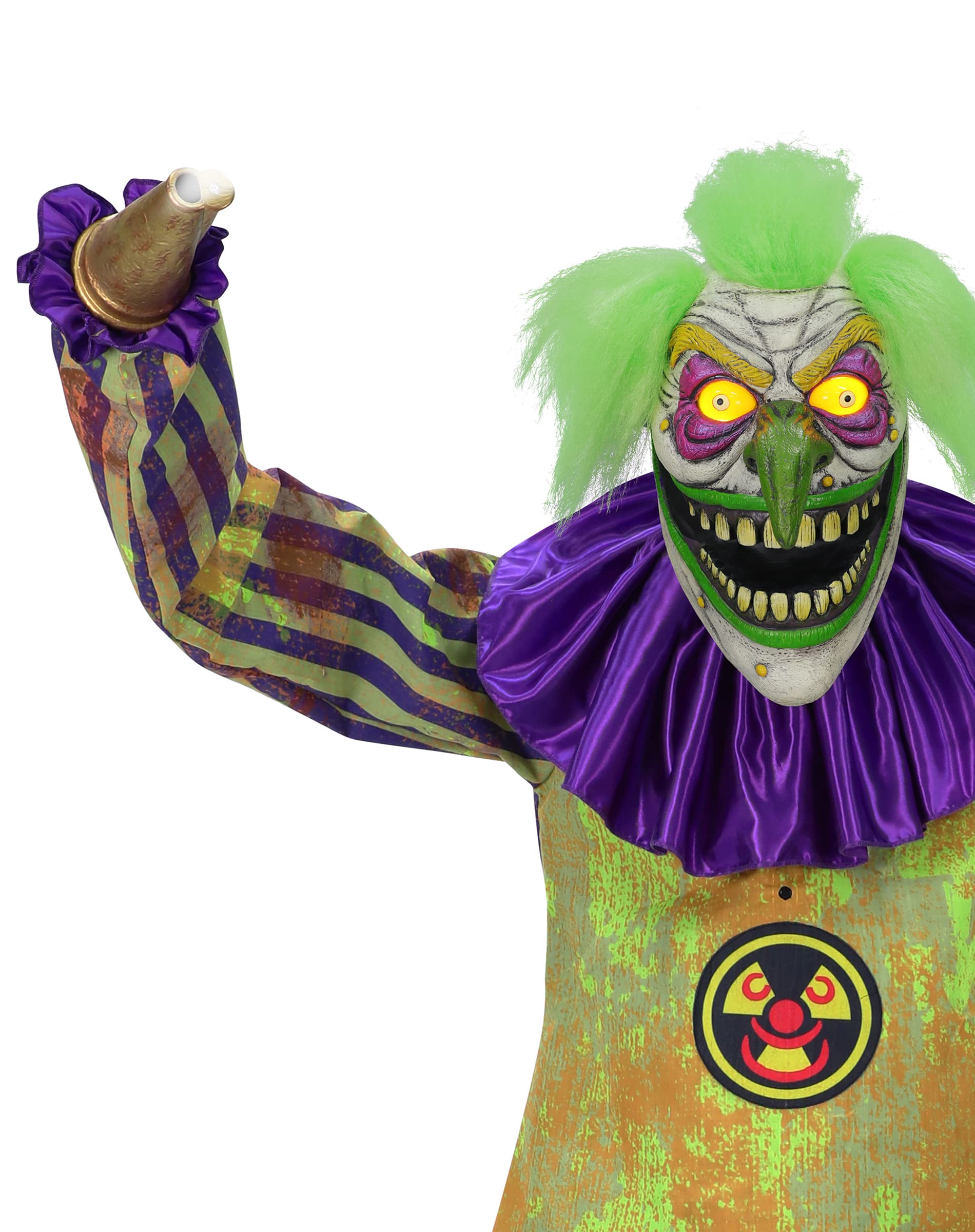 Liquid Modernity-King of Clown Sサイズ Spirit Halloween Toxic Terry 6 Ft Nozzles Animatronic Clown Figure