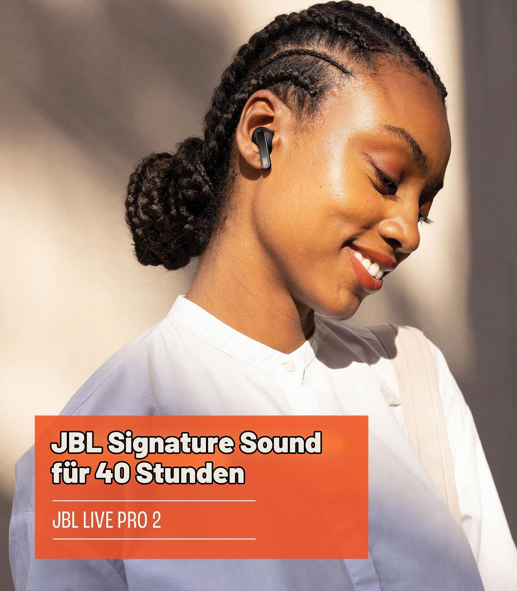JBL Live Pro 2 TWS – Wasserdichte, True-Wireless In-Ear-Kopfhörer mit Noise-Cancelling - Rosa – Mit bis zu 40 h Musikwiedergabe
