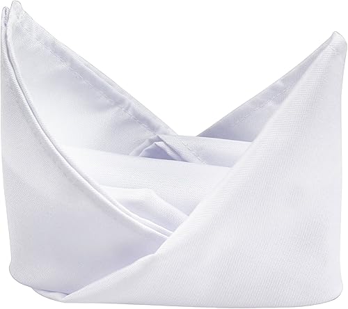 Miniatura 2 de Juego de 12 servilletas de tela de poliéster sólido de 18 x 18 pulgadas para cocina, mantel rectangular cuadrado redondo para bodas, fiestas,