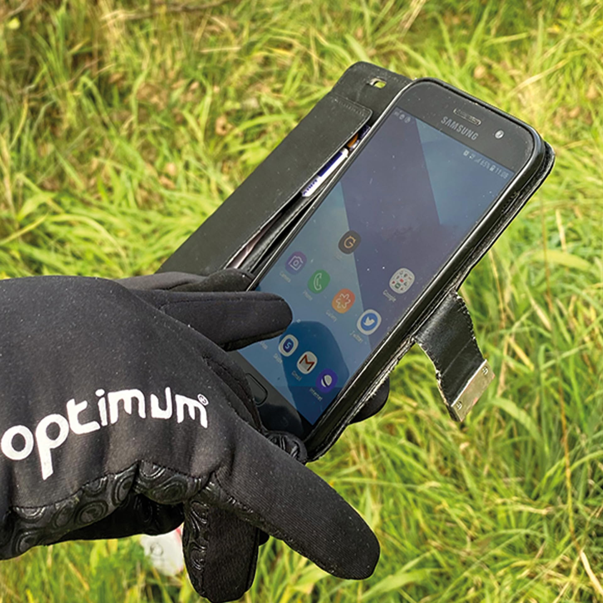 OPTIMUM Aqua Waterproof Thermal Sports Gloves Touch Screen Sensitive Finger