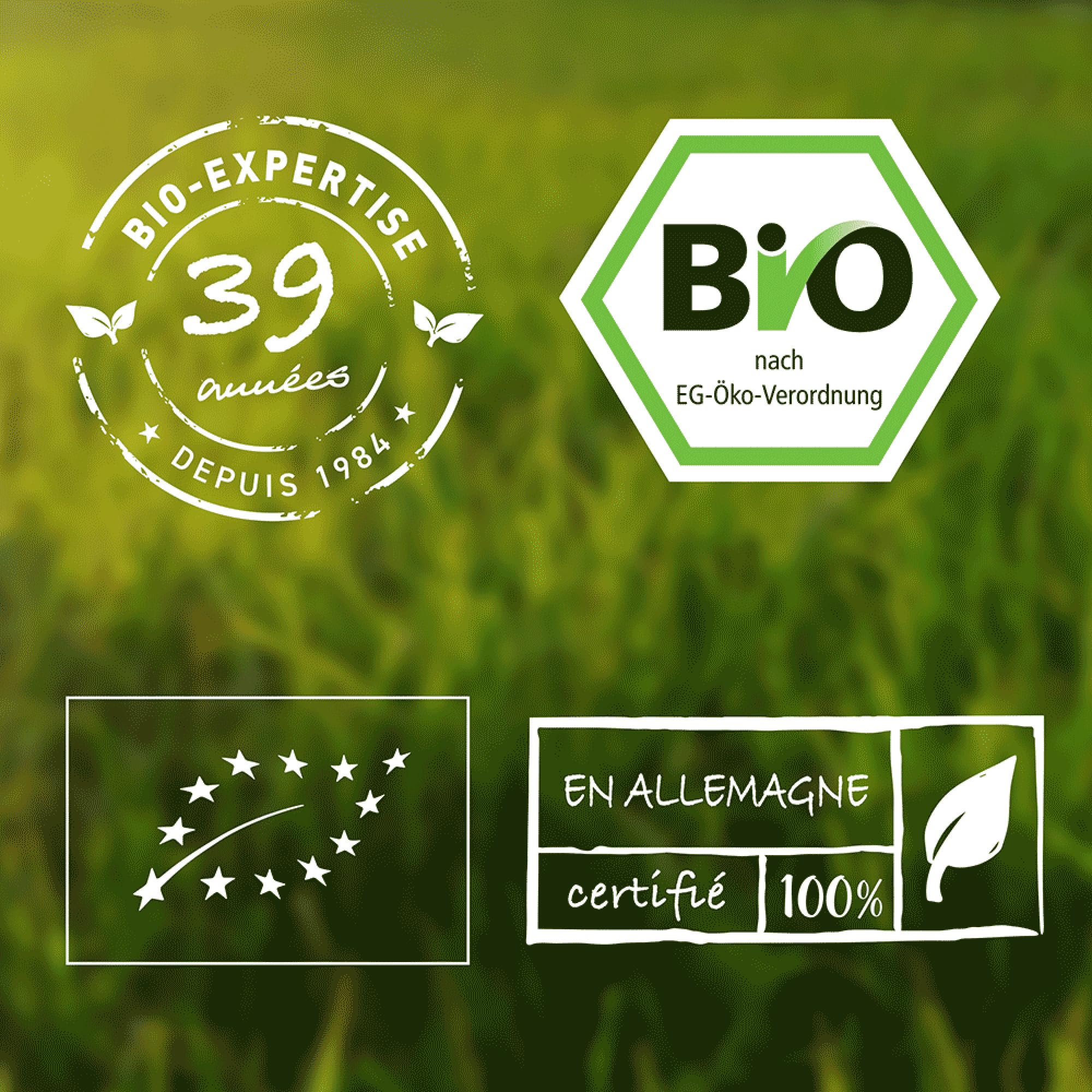Chlorella poudre bio 1000g (2x500g) - Chlorella Vulgaris - Algues - Mis en bouteille et contrôlé en Allemagne - Biotiva