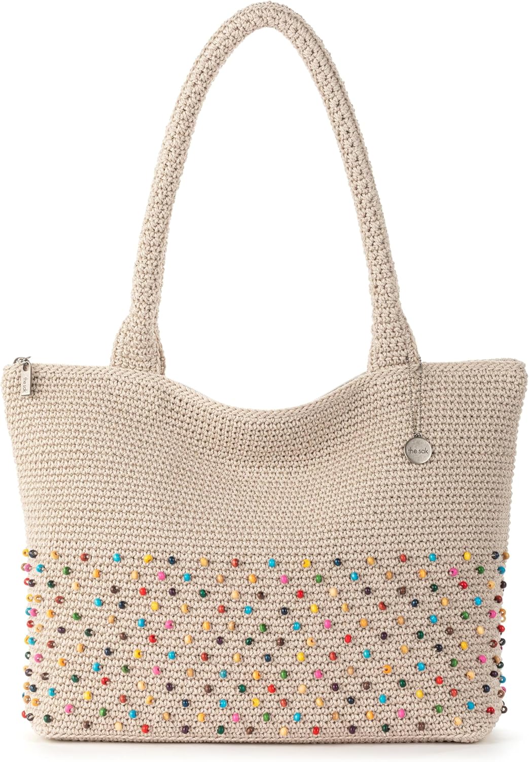 The Sak Crafted Classics Tote Bag - Hand Crochet Women's Purse For Everyday, Travel, Beach Bag - Carryall Shoulder Bag Straps
