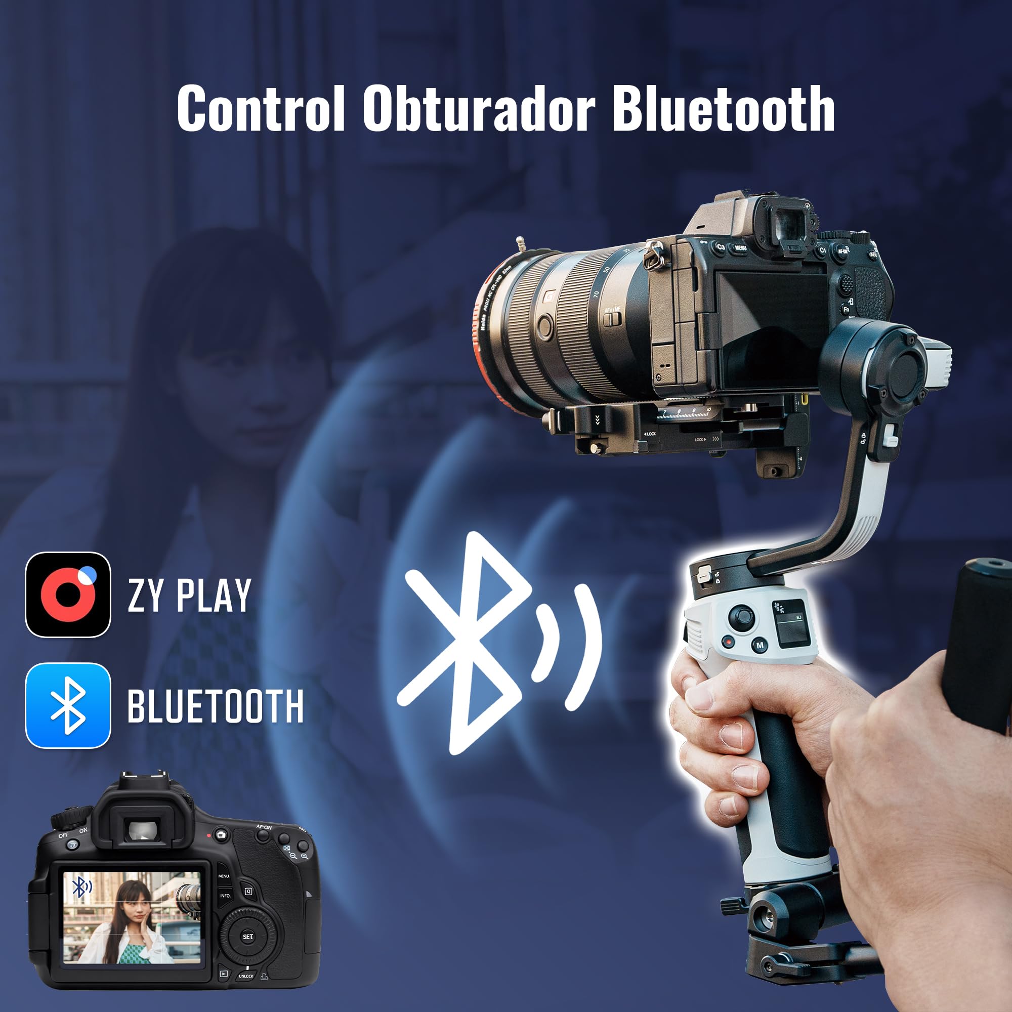 ZHIYUN CINEPEER Weebill 3E [Oficial] Estabilizador de Cámara Ligero, 3 Ejes Gimbal Camara DSLR y Mirrorless, Cable de Control Panasonic LN-UCUC-A02, Disparo Vertical Nativo, 2.5 Modo Grip Sling
