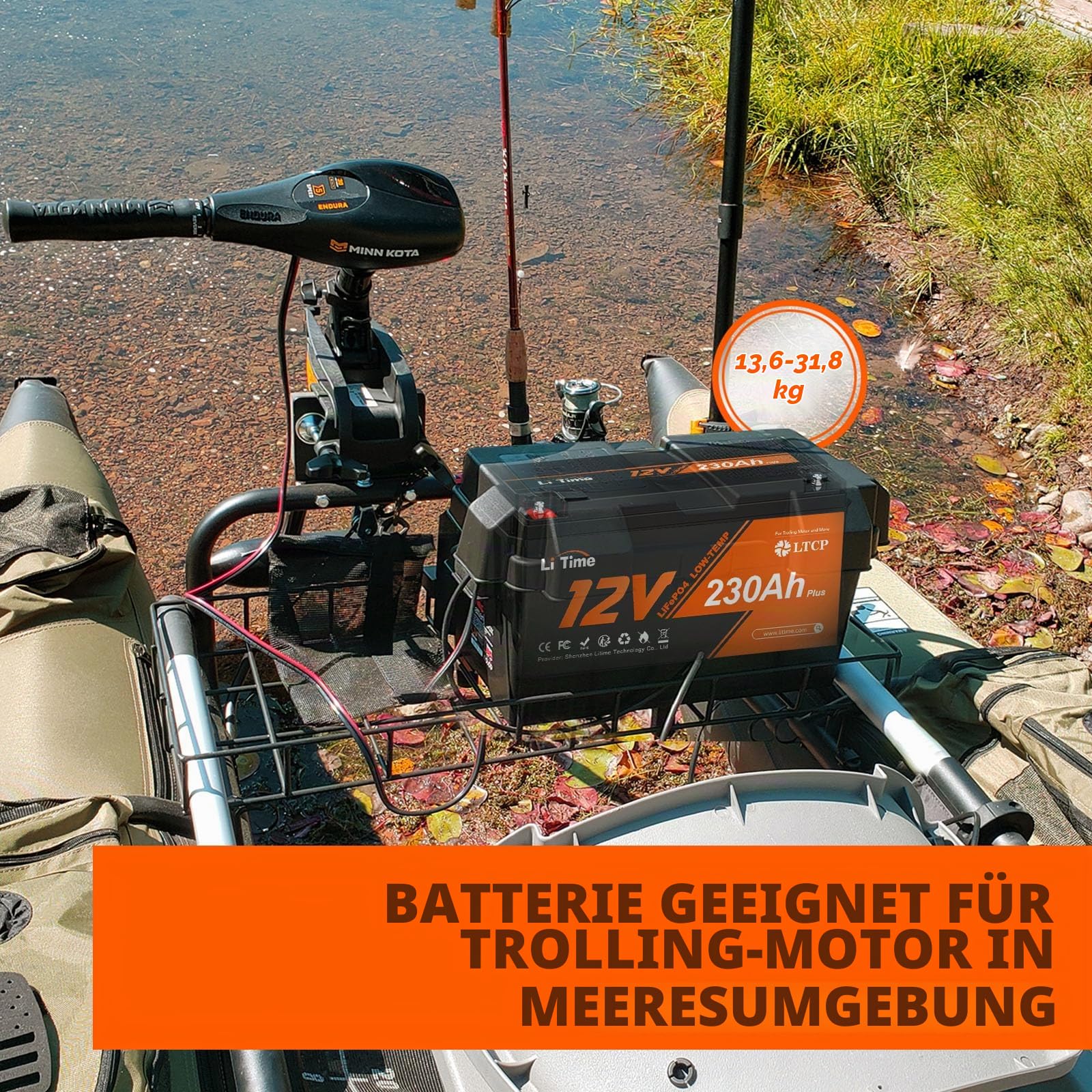 LiTime LiFePO4 12V 230Ah Lithium Batterie für Solar und Wohnmobil