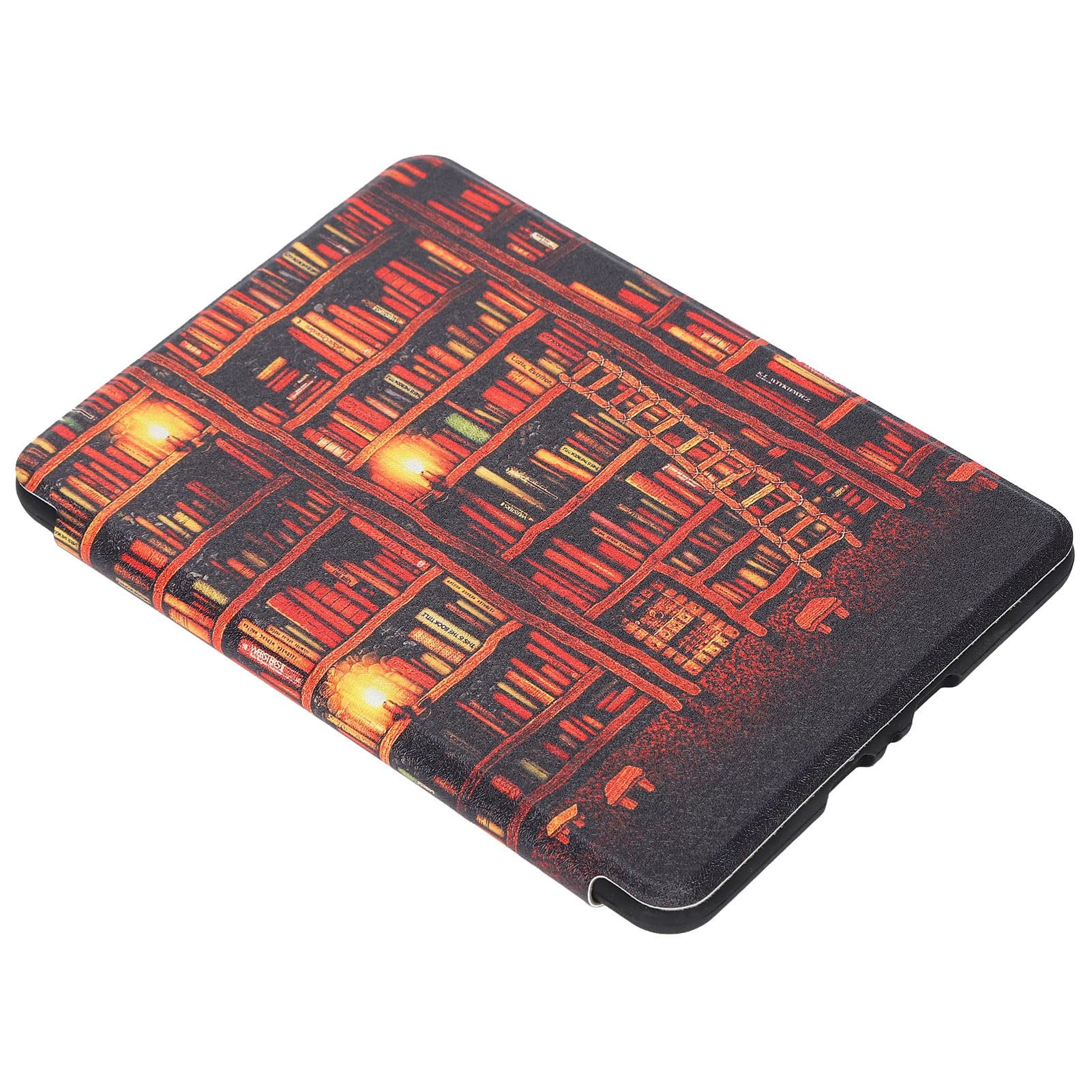 Funda para Lector Electrónico, Acabado Simple Anticaída, Exquisitas Fundas Plegables Antiarañazos para Lector Electrónico Kindle Paperwhite (librería Dorada)