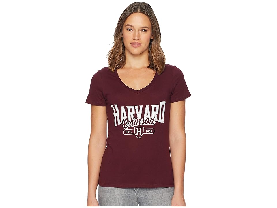 

Champion College Harvard Crimson University V-Neck Tee (Maroon) Girl's T Shirt