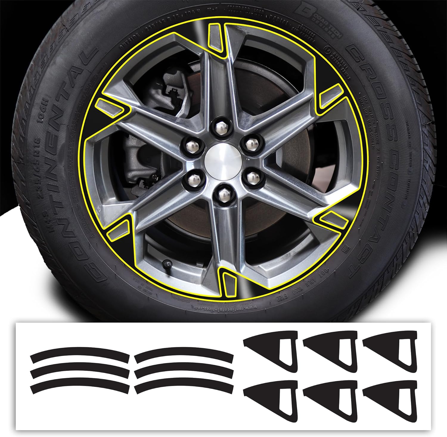 BOGAR TECH DESIGNS for Chevrolet Blazer 2023-2026 Front Grille Chrome Delete – Precut Vinyl Overlay Kit, Gloss Black Blackout Trim