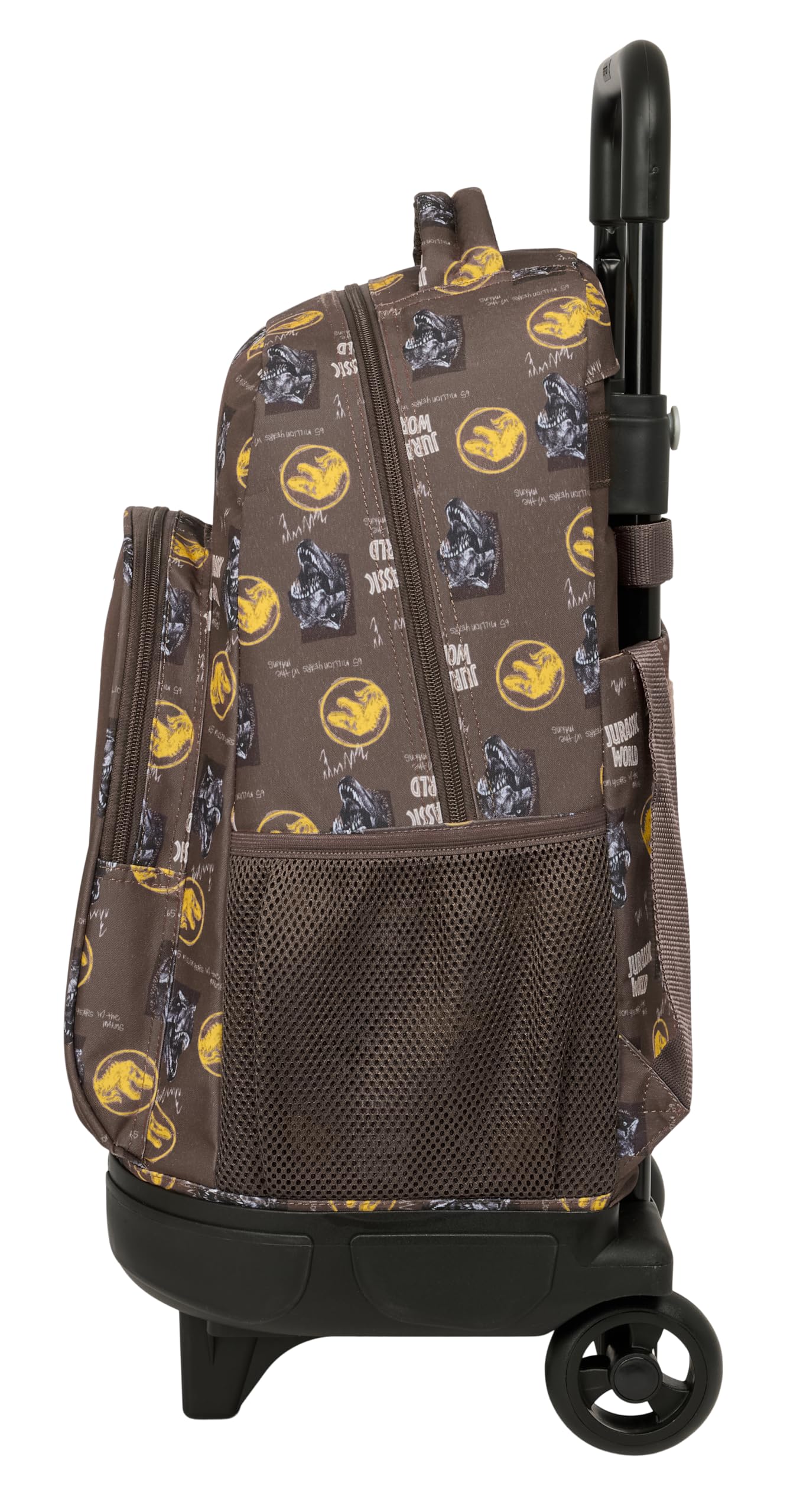 JURASSIC WORLD - Mochila Grande con Ruedas, Compacta, Extraíble, Ideal para Niños de Diferentes Edades, Cómoda y Versátil, Calidad y Resistencia, 33x22x45 cm