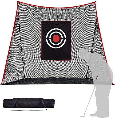 Sharellon Golf Backyard Practice Net Portable Golf Hitting Net with Carry Bag and Target Golf Net for Indoor and Outdoor Practice Driving
