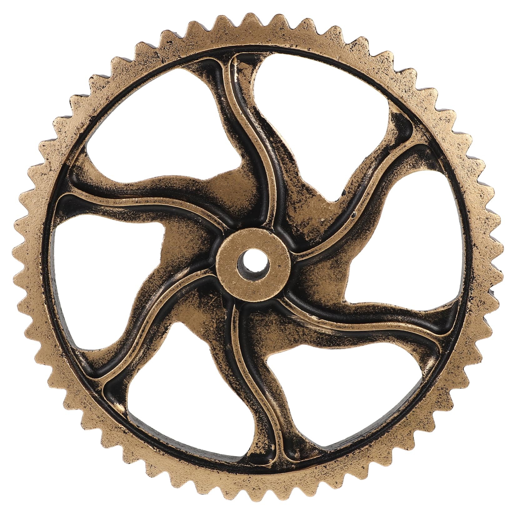 Decoración de Pared con Engranajes de Madera Estilo Retro Industrial
