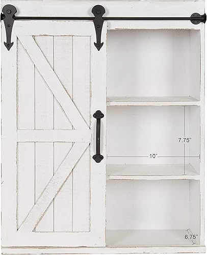 Miniatura 4 de Kate and Laurel Cates - Armario de madera con puerta corredera