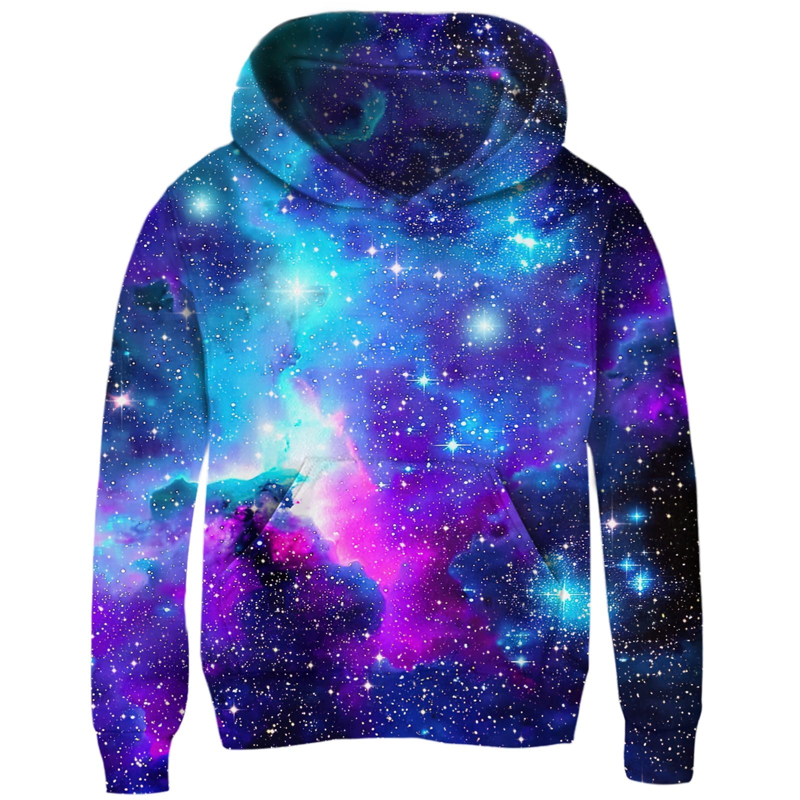 Idgreatim Kids 3D Graphic Pullover Hoodies Warm Thick Hooded Sweatshirt for Boys Girls 6-16 Years