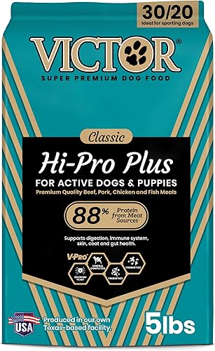 Miniatura 23 de VICTOR Super Premium - Alimento para perros Hi-Pro Plus - Comida seca para perros con alto contenido de proteínas con 30% de proteínas, carne