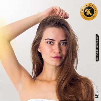 KASHIA BEAUTY Keratin Daily Conditioner 16.9 oz Salt Sulfate & Paraben Free Nourishing Conditioner for Keratin-Treated Hair Softens Moisturizes & Prolongs Treatment Effects