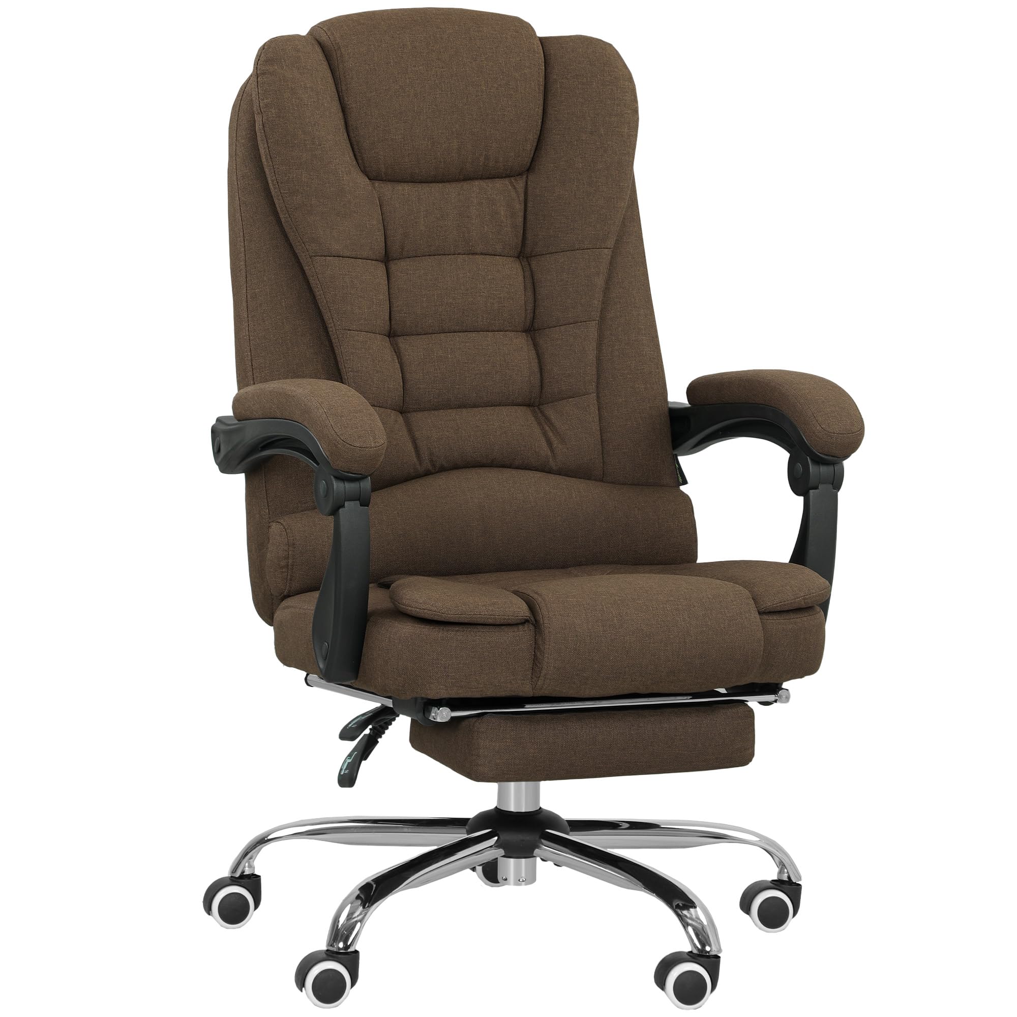 Vinsetto Fauteuil de Bureau Ergonomique avec Dossier Inclinable Marron