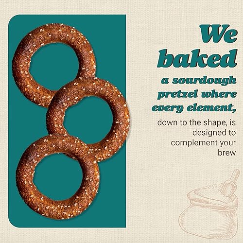 Miniatura 5 de Unique Snacks Sourdough Craft - Anillos de pretzel de cerveza, deliciosos horneados en el hogar, certificado OU Kosher y sin OMG, bolsa de 11 onzas