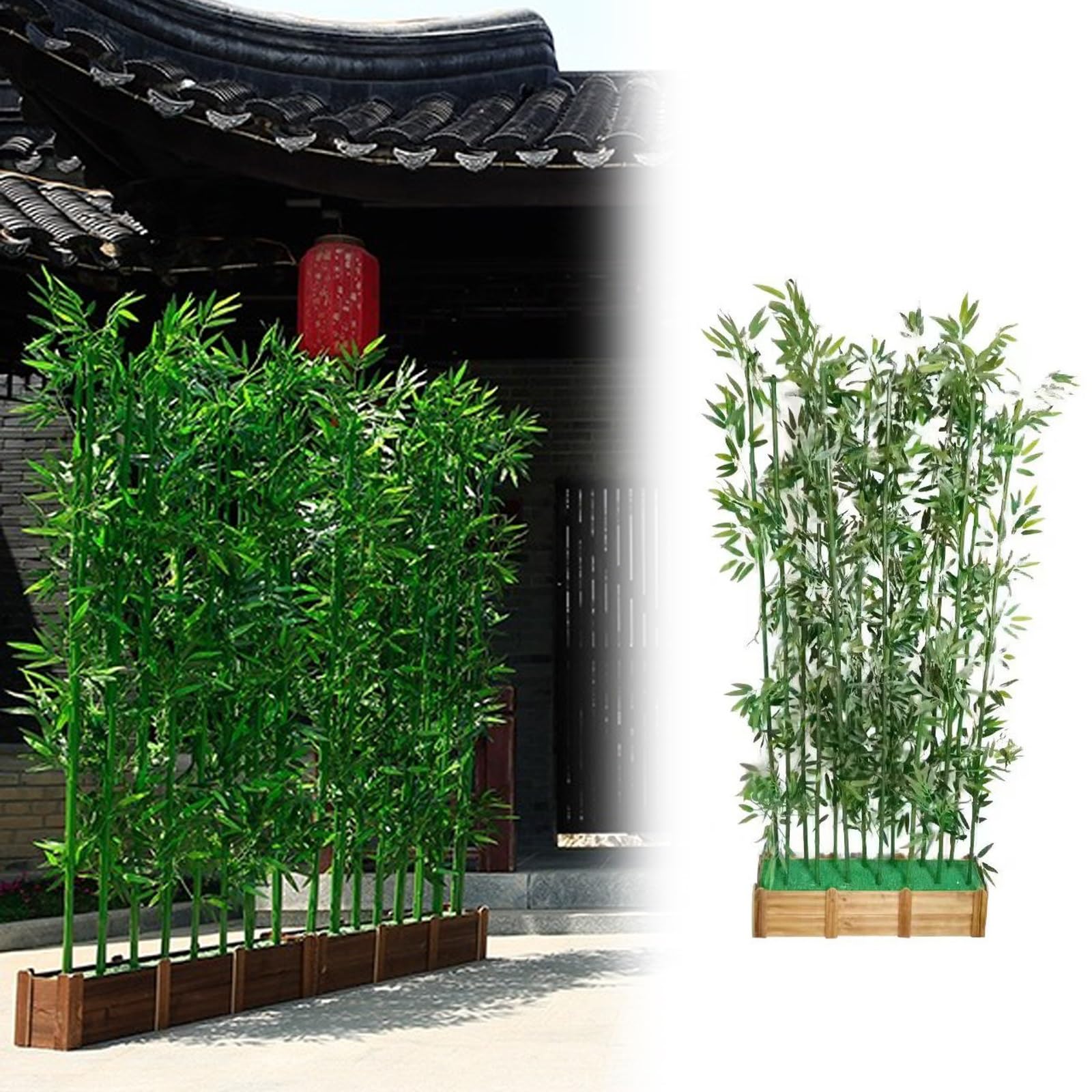 Bambou artificiel de 1m idéal pour terrasse et salon zen