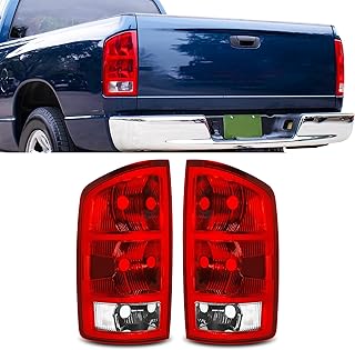 Tail Light Fit For 02 2002 Dodge Ram 03 2003 Dodge Ram 04 2004 Dodge Ram 05 2005 Dodge Ram 06 2006 Dodge Ram 1500/03 04 05 06 Ram 2500 3500 Rear Brake Lamp