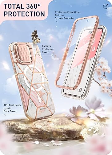 Miniatura 10 de i-Blason Cosmo Mag - Funda para iPhone 15 Pro Max con soporte para cámara, compatible con MagSafe Funda protectora delgada y elegante de cuerpo