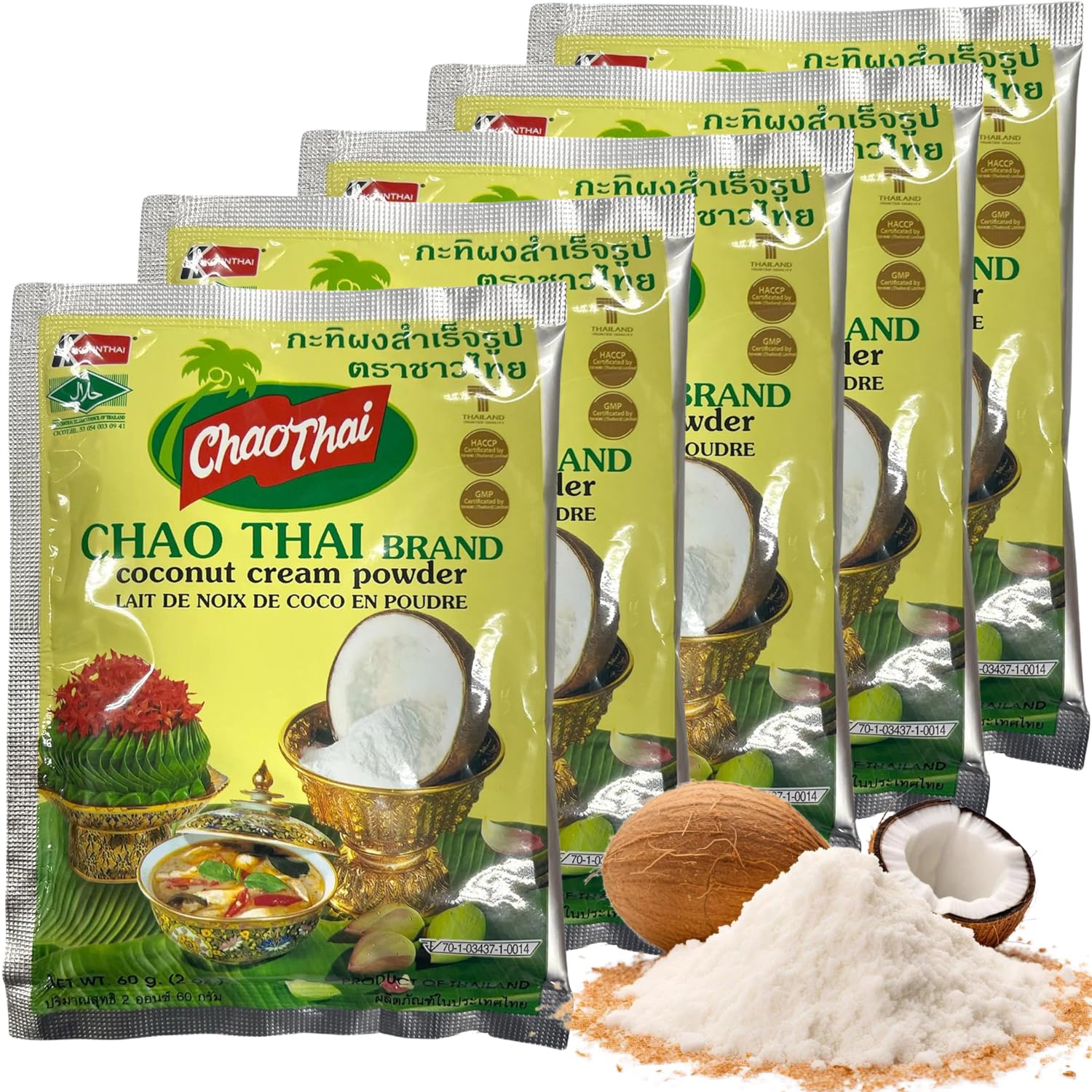 ココナッツミルクパウダー Chao Thai 60g×5袋 ココナッツクリーム…