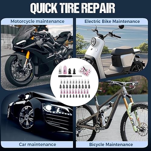 Miniatura 5 de Tire Repair Rubber Nails Kit with 2 Sizes, 2026 New Vacuum Tire Repair Rubber Nail, Tire Rubber Nails Tool, Fast Self-Service Tire Repair Tools for