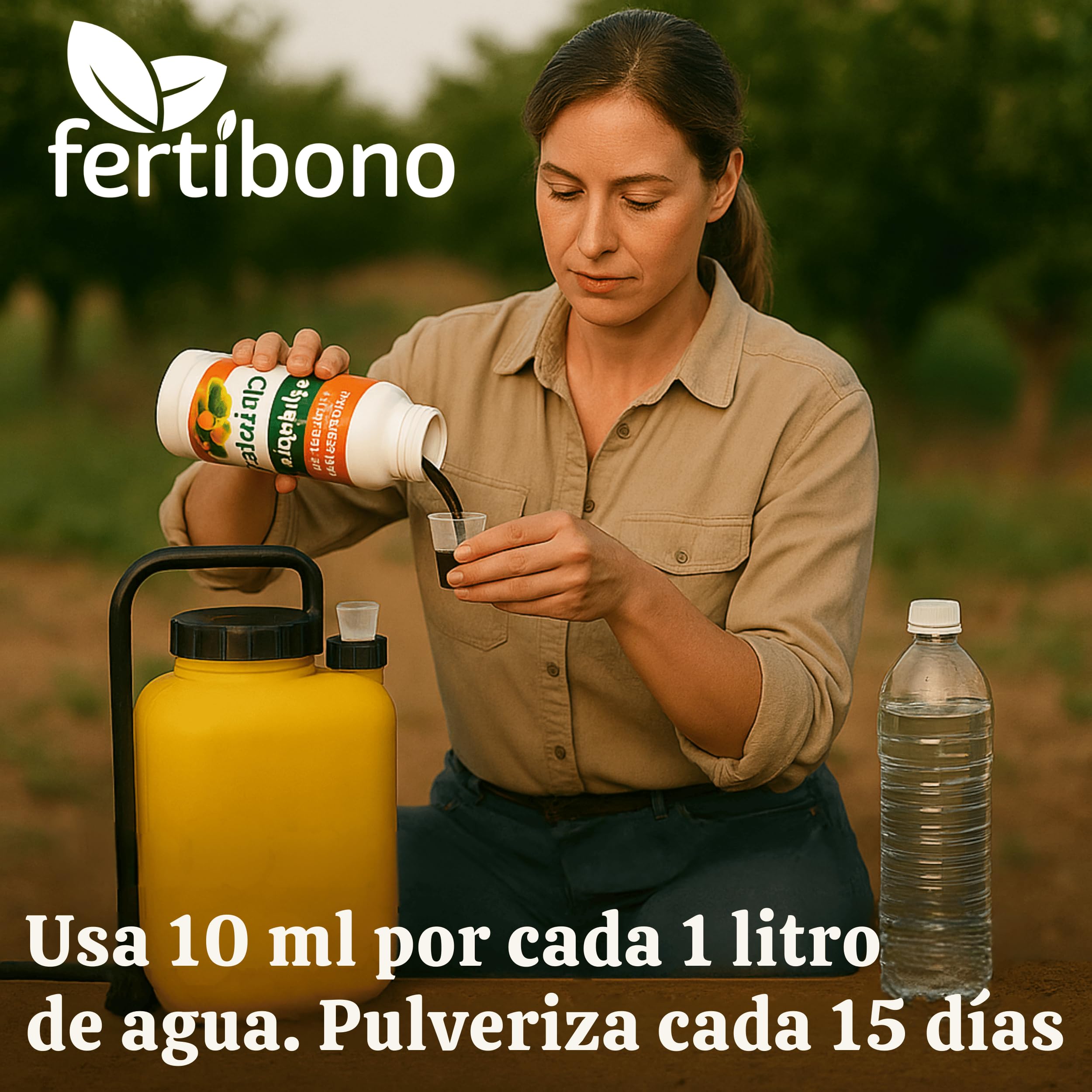 Fertibono CitriPlus: Abono Cítricos, (5L), Rico en Hierro, Zinc, Calcio,Manganeso, Magnesio, AminoAcidos y NPK - Abono Plantas, Ecológico, Residuo Cero
