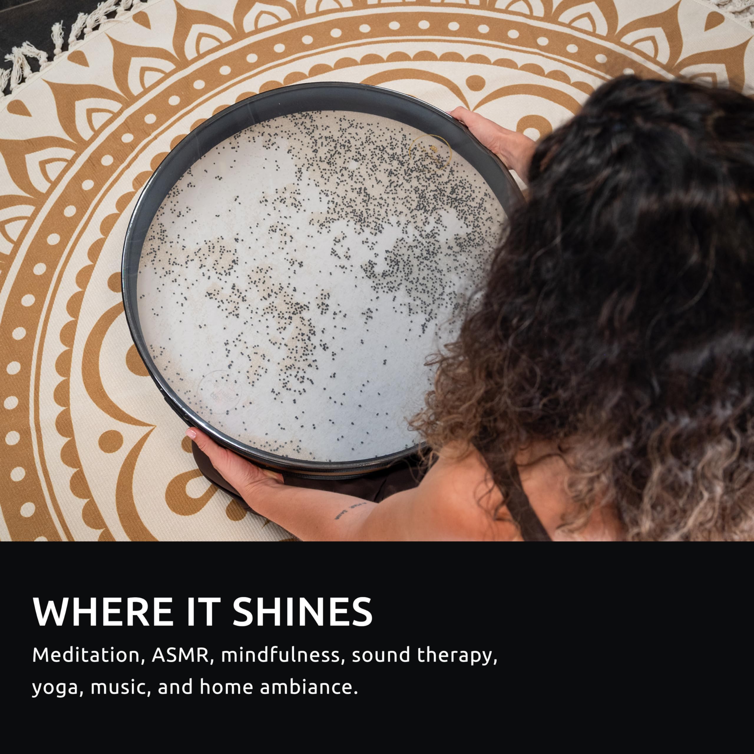 Meinl Sonic Energy - Tambor de olas de 55,88 cm, efecto de surf oceánico para meditación, ASMR, terapia de sonido, yoga